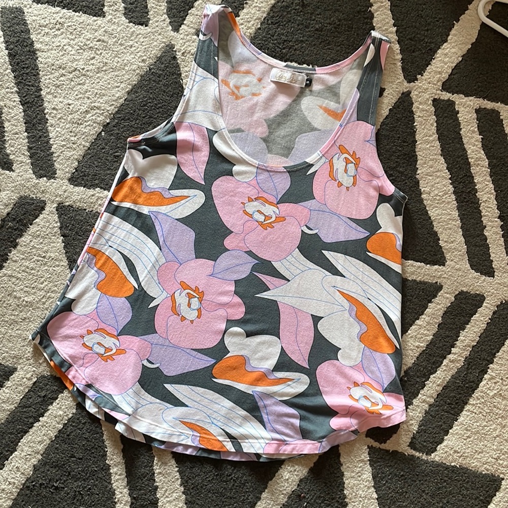 Ava Sky Orchid Print Tank S